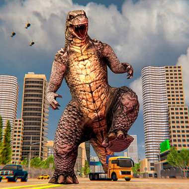 Monster Dinosaur Rampage City Attack