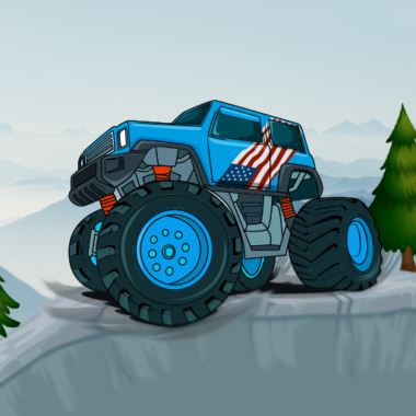 Monster Truck Mountain Climb